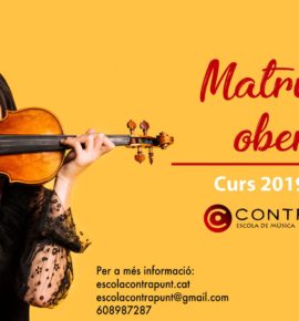 Matrícula oberta curs 2019-2020