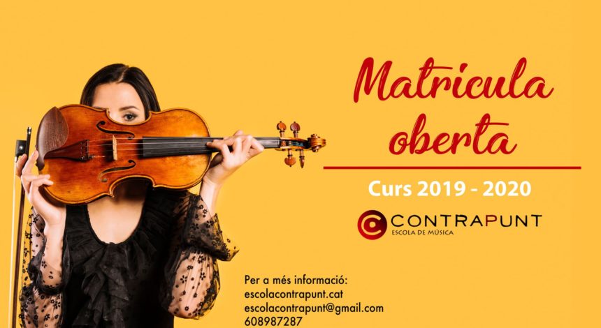 Matrícula oberta curs 2019-2020