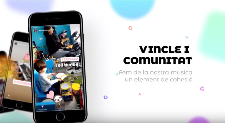jotocoacasa-contrapunt L’Escola de música Contrapunt del Baix Penedès no ha aturat les classes durant el confinament i presenta la campanya #jotocoacasa a través d’Instagram