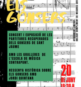 Els-Gonsers2 L’Escola de música Contrapunt s’adhereix a l’Any Joan Tomàs