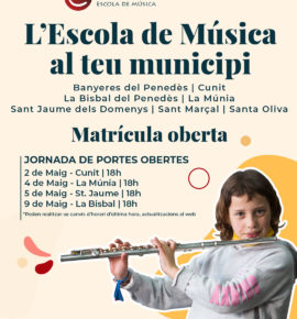 contra-preins Portes Obertes – A partir del 2 de Maig