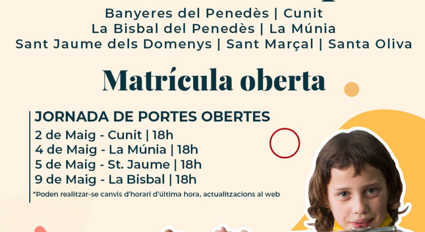 contra-preins Portes Obertes – A partir del 2 de Maig