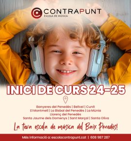 🎶 ¡Comencem un nou curs a l’Escola de Música Contrapunt! 🎵