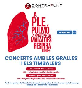 🎶✨ Aquest dissabte, música a ple pulmó per la Marató! ✨🎶