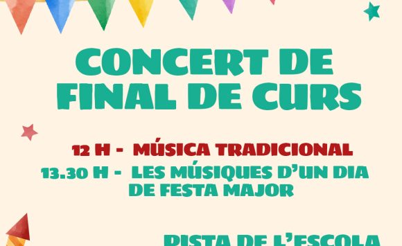 concert Concert de Final de Curs a Sant Jaume dels Domenys!